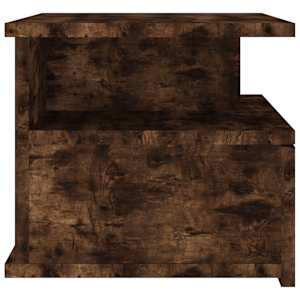 Plovoucí noční stolek kouřový dub 40x31x27 cm kompozitní dřevo - obrázek 5