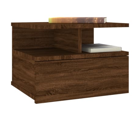 vidaXL Κομοδίνα Κρεμαστά Καφέ Δρυς 40x31x27 εκ. Επεξεργ. Ξύλο