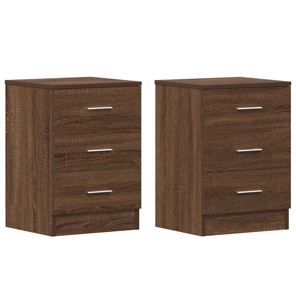 vidaXL Noční stolky 2 ks hnědý dub 38 x 35 x 56 cm kompozitní dřevo