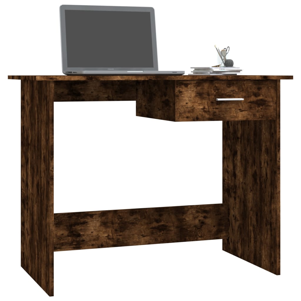Thumbnail - vidaXL Schreibtisch Räuchereiche 100x50x76 cm Holzwerkstoff