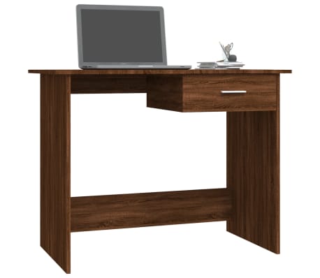 vidaXL kirjutuslaud, pruun tamm, 100 x 50 x 76 cm, tehispuit