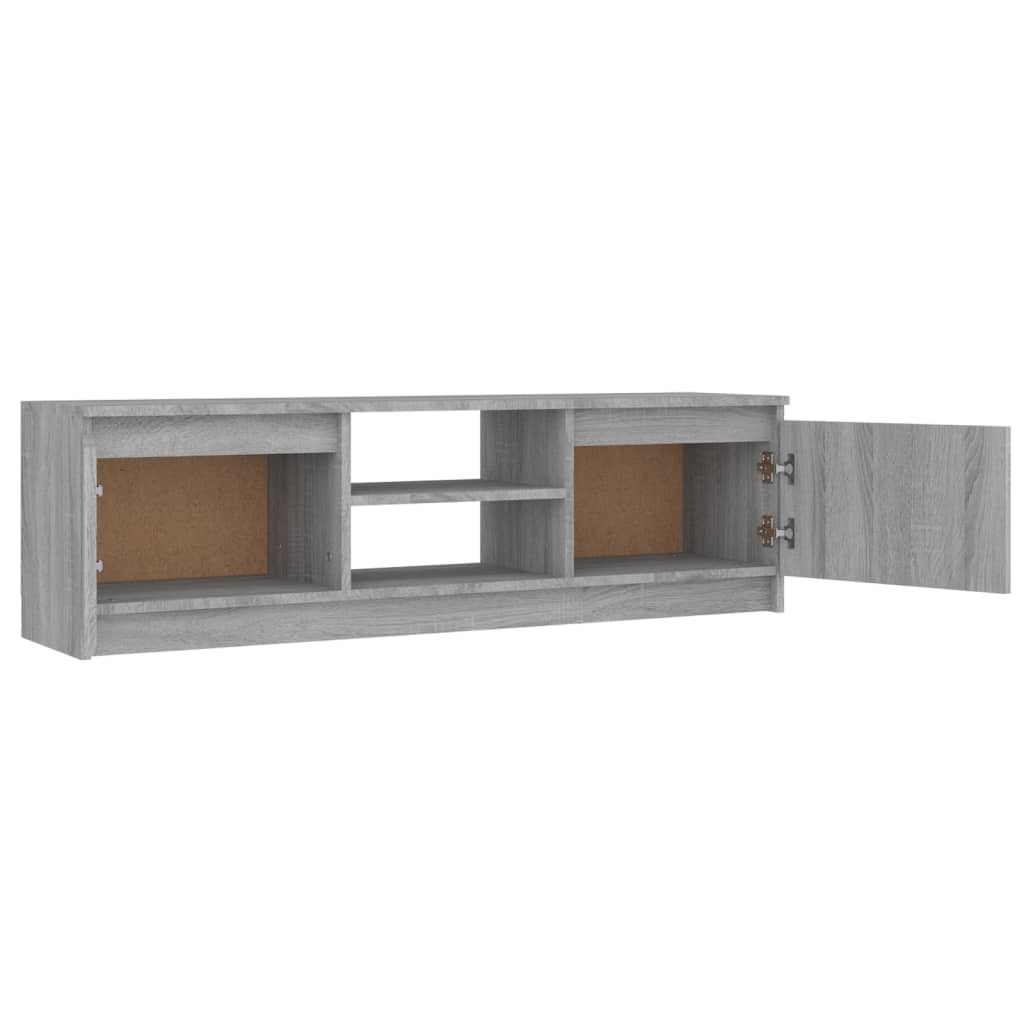 Meuble TV Sonoma gris 120x30x35,5 cm Bois d’ingénierie | meublestv.fr 5