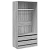 vidaXL riidekapp, hall Sonoma tamm, 100 x 50 x 200 cm, tehispuit