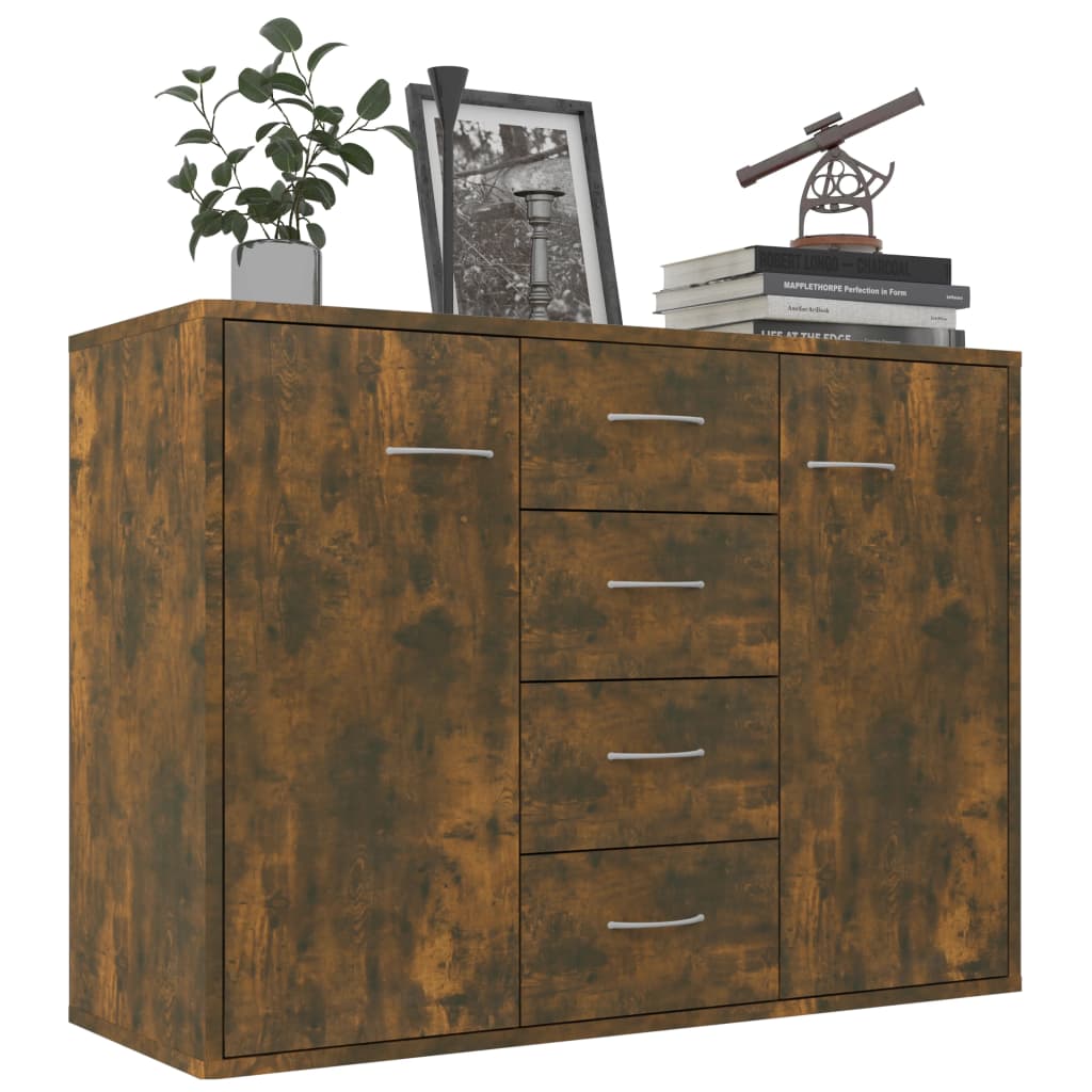 Thumbnail - vidaXL Sideboard Räuchereiche 88x30x65 cm Holzwerkstoff