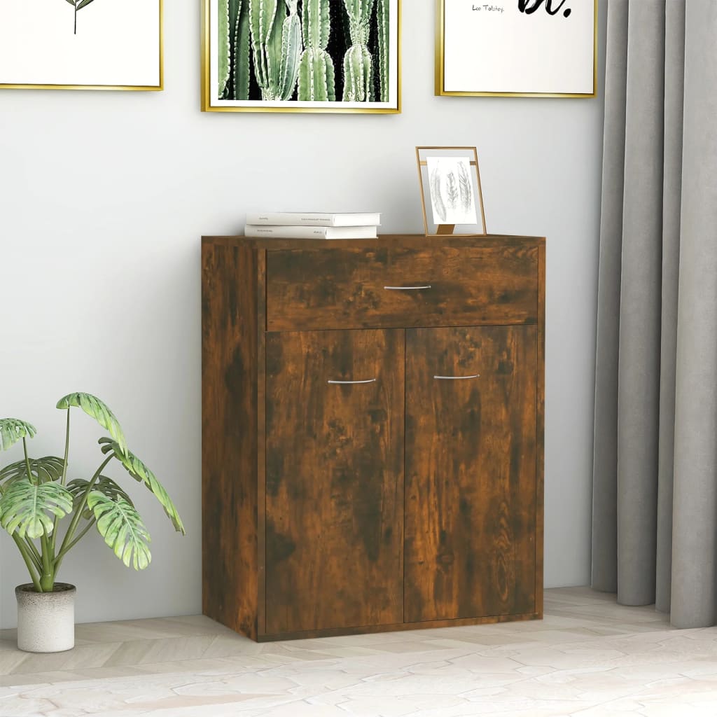 Thumbnail - vidaXL Sideboard Räuchereiche 60x30x75 cm Holzwerkstoff