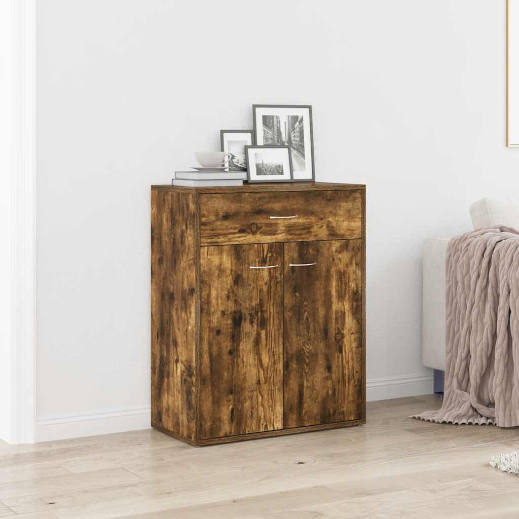 vidaXL Sideboard Räuchereiche 60x30x75 cm Holzwerkstoff