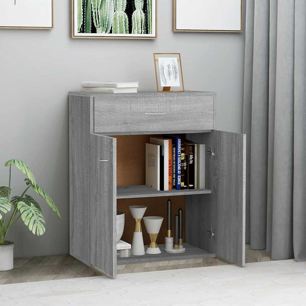 Thumbnail - vidaXL Sideboard Grau Sonoma 60x30x75 cm Holzwerkstoff