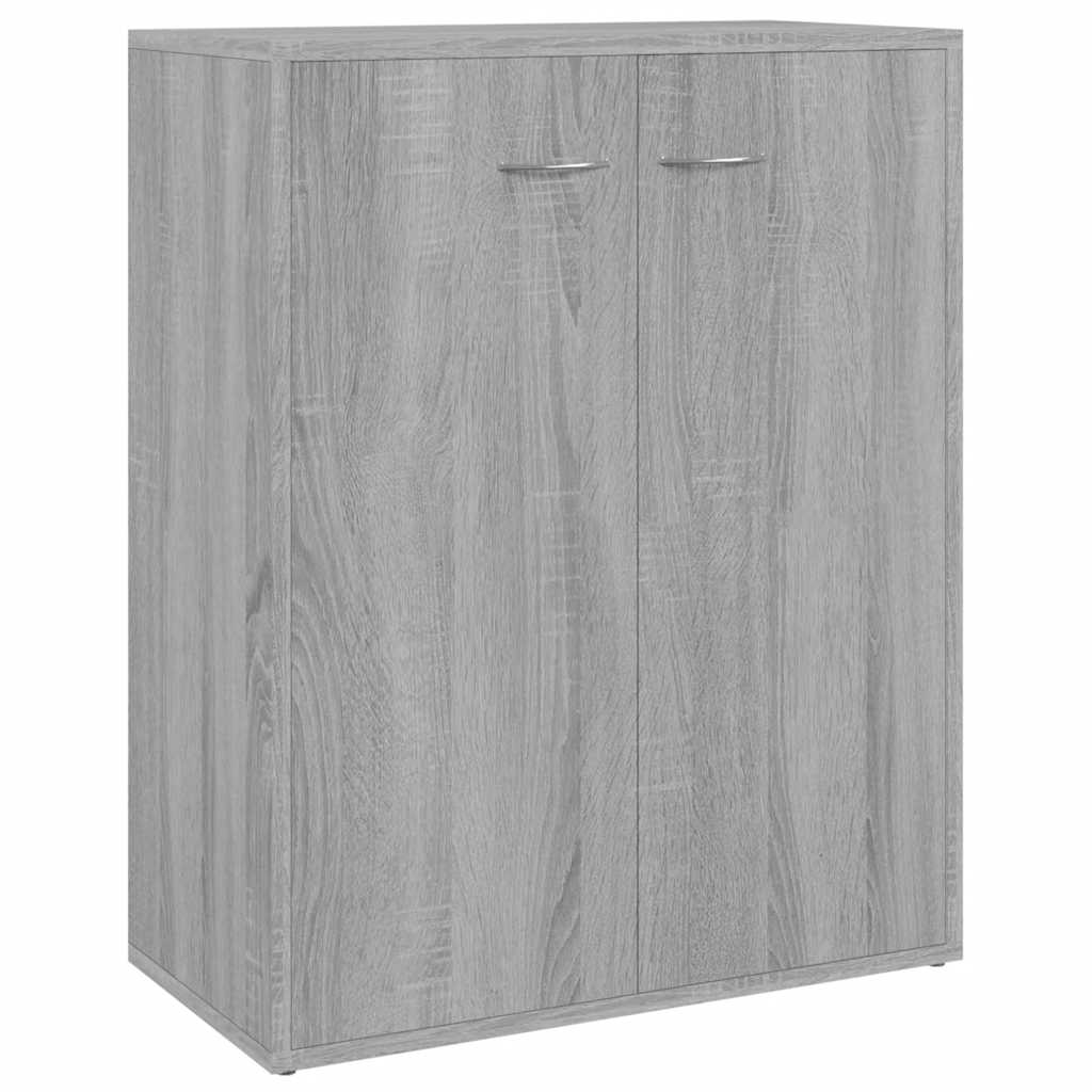 VidaXL Dressoir 60x30x75 Cm Bewerkt Hout Grijs Sonoma Eikenkleurig