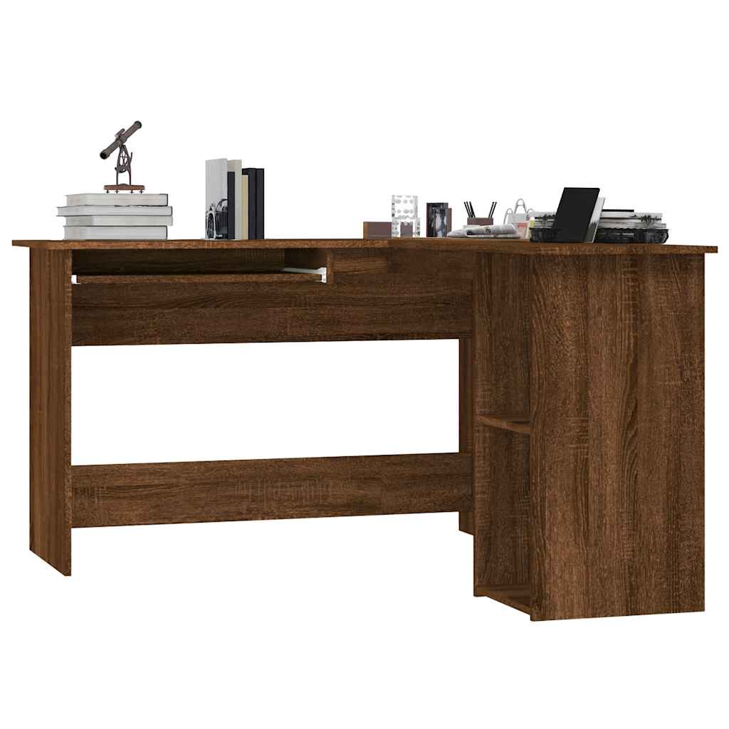 Thumbnail - vidaXL Eckschreibtisch Braun Eichen-Optik 120x140x75 cm Holzwerkstoff