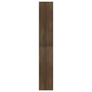 5patrová knihovna hnědý dub 80 x 30 x 189 cm kompozitní dřevo - obrázek 5