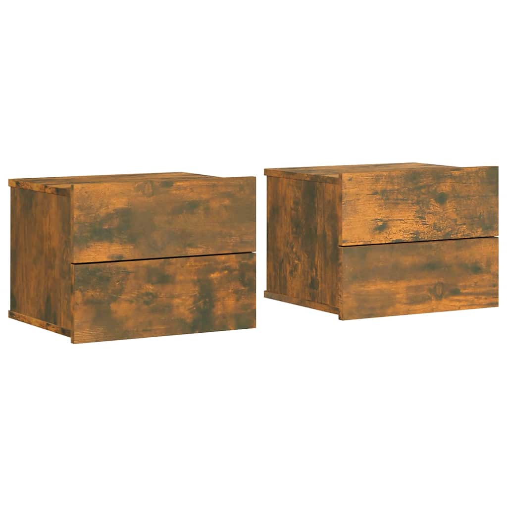 vidaXL Noční stolky 2 ks kouřový dub 40 x 30 x 30 cm kompozitní dřevo
