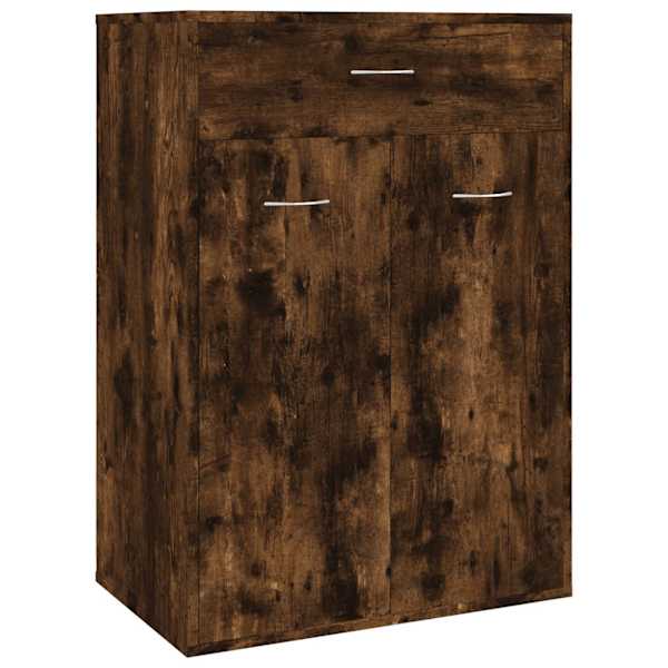 vidaXL kingakapp, suitsutatud tamm, 60 x 35 x 84 cm, tehispuit