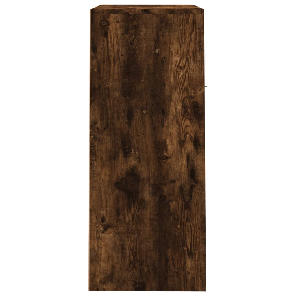 Botník kouřový dub 60 x 35 x 84 cm kompozitní dřevo
