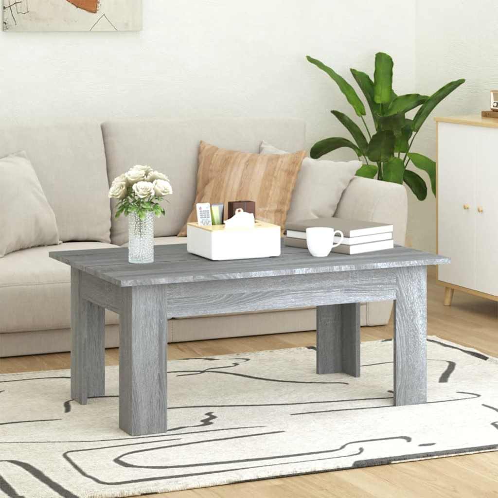 vidaXL Măsuță de cafea, gri sonoma, 100x60x42 cm, lemn prelucrat