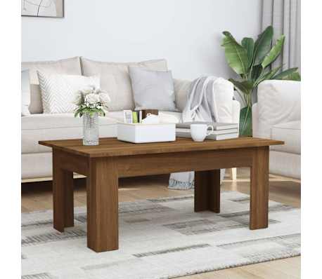 vidaXL Couchtisch Braun Eichen-Optik 100x60x42 cm Holzwerkstoff