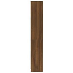 4patrová knihovna hnědý dub 60 x 24 x 142 cm kompozitní dřevo - obrázek 5