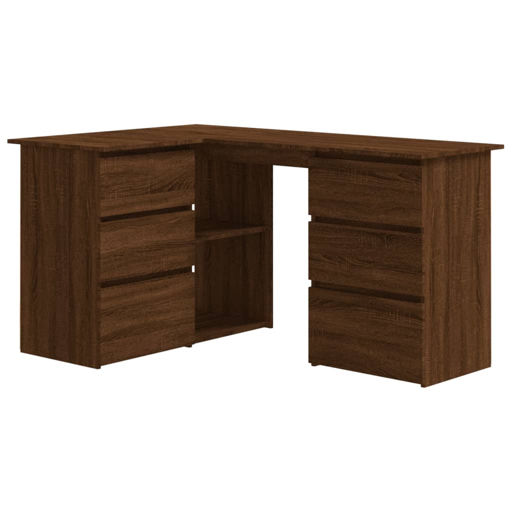 Corner Desk Chipboard Home Office Computer Study Table Multi Colours vidaXL
