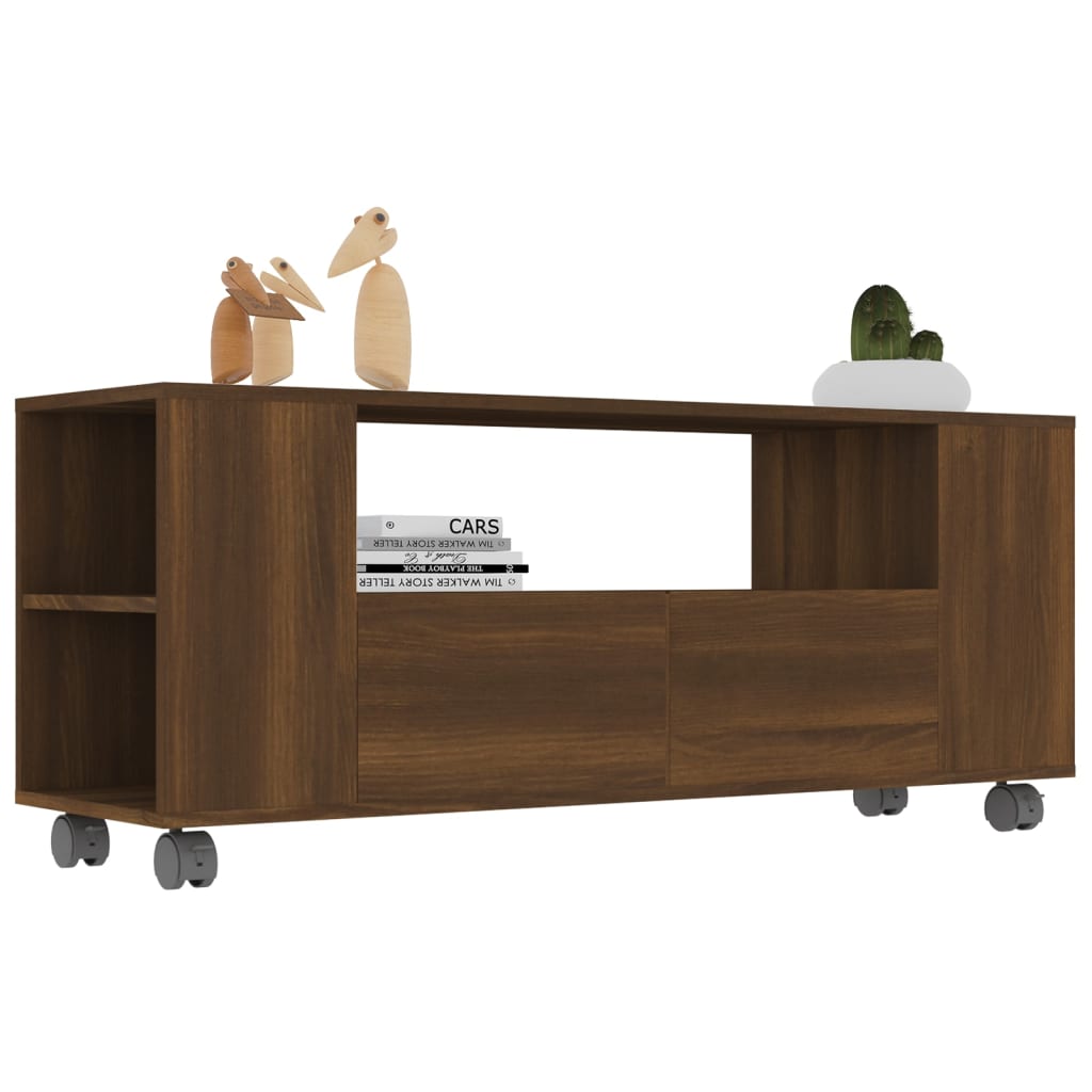 vidaXL TV-Schrank Braun Eichen-Optik 120x35x48 cm Holzwerkstoff