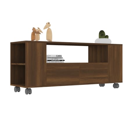 vidaXL TV-Schrank Braun Eichen-Optik 120x35x48 cm Holzwerkstoff