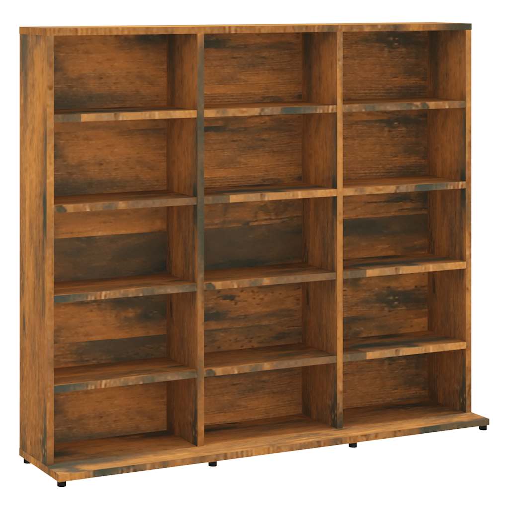 vidaXL Skříňka na CD kouřový dub 100 x 23 x 89,5 cm kompozitní dřevo