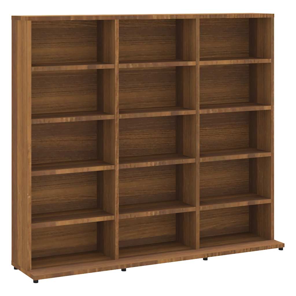 vidaXL Skříňka na CD hnědý dub 100 x 23 x 89,5 cm kompozitní dřevo