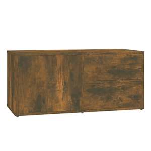 TV skříňka kouřový dub 80 x 34 x 36 cm kompozitní dřevo - obrázek 2