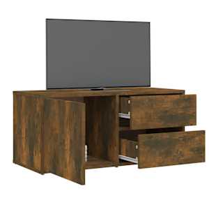TV skříňka kouřový dub 80 x 34 x 36 cm kompozitní dřevo - obrázek 5