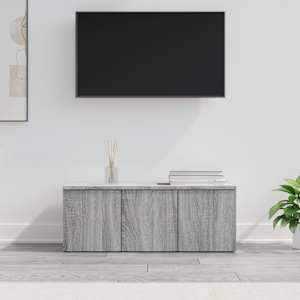 TV skříňka šedá sonoma 80x34x30 cm kompozitní dřevo - obrázek 1