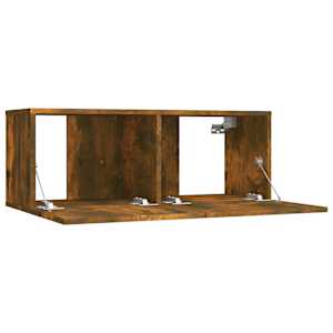 TV skříňka kouřový dub 80 x 30 x 30 cm kompozitní dřevo - obrázek 6