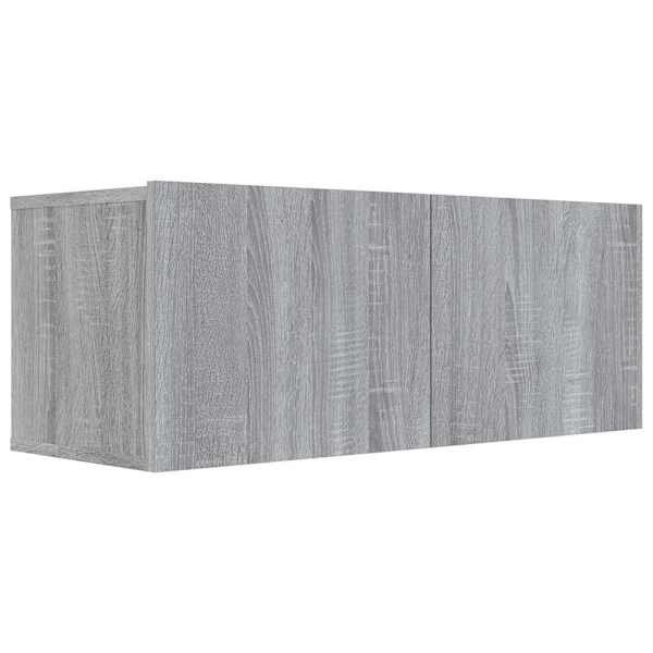 vidaXL telerikapp, hall Sonoma tamm, 80 x 30 x 30 cm, tehispuit