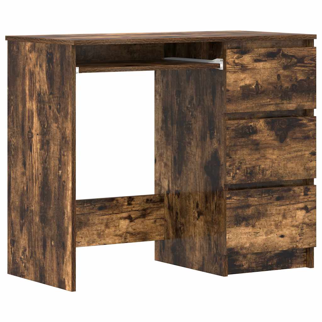 vidaXL Psací stůl kouřový dub 90 x 45 x 76 cm kompozitní dřevo