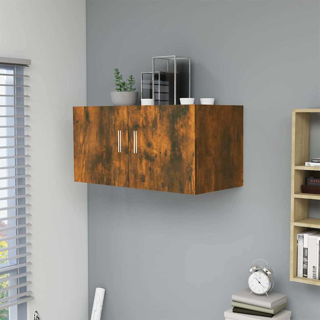 vidaXL Szafka �cienna, przydymiony d�b, 80x39x40 cm