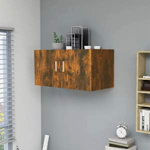 Nástěnná skříňka kouřový dub 80 x 39 x 40 cm kompozitní dřevo - obrázek 1