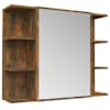 vidaXL vannitoa peegelkapp, suitsutatud tamm, 80x20,5x64 cm, tehispuit