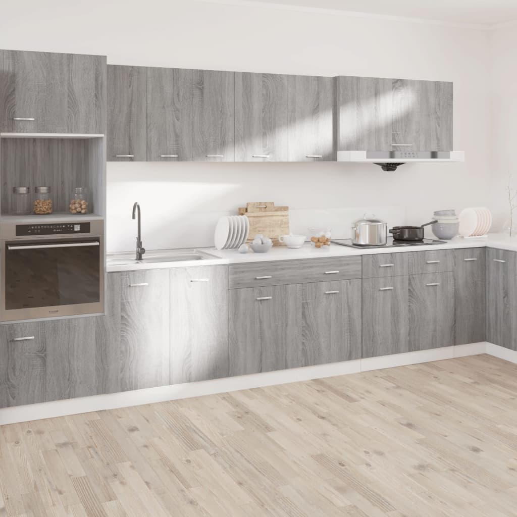 vidaXL Onderkast met lade Lyon 50x46x81,5 cm bewerkt hout grijs sonoma afbeelding