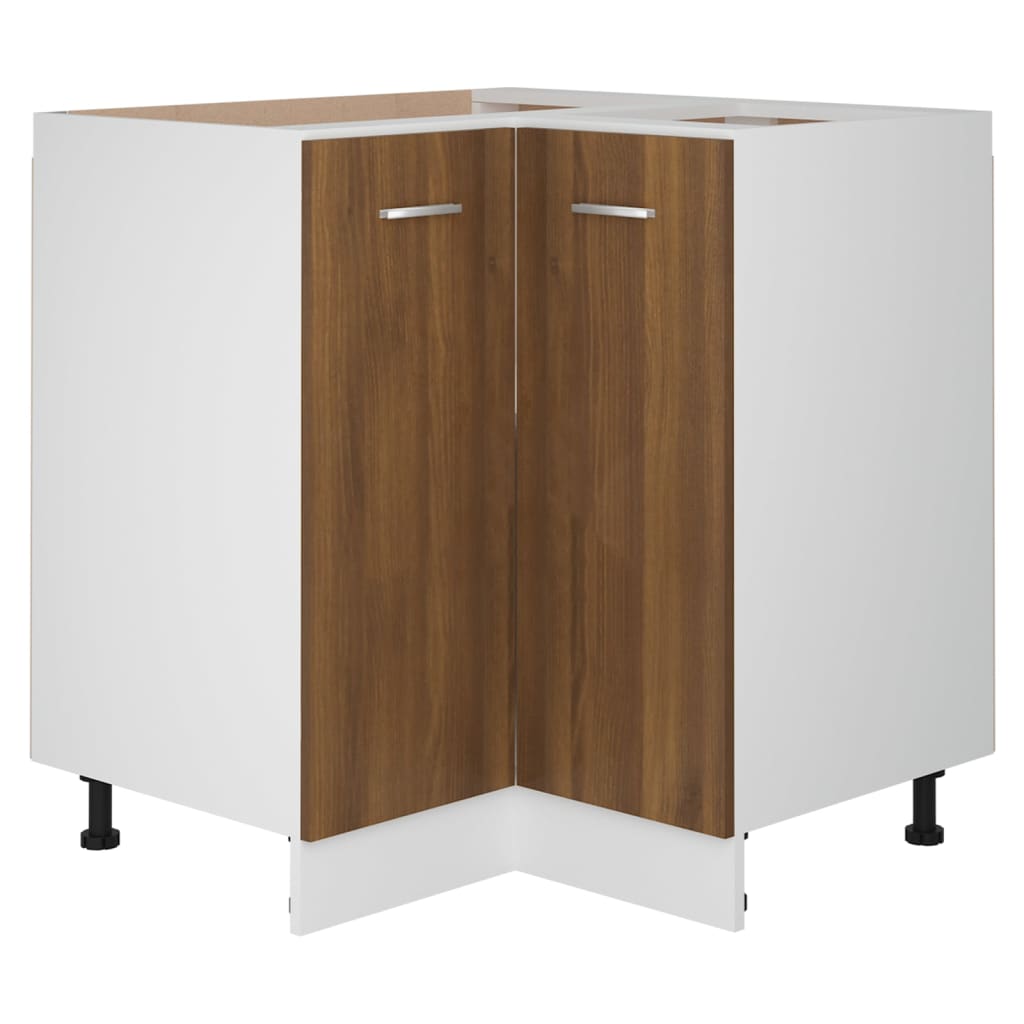 vidaXL Kuchyňská skříňka hnědý dub 75,5x75,5x81,5 cm kompozitní dřevo