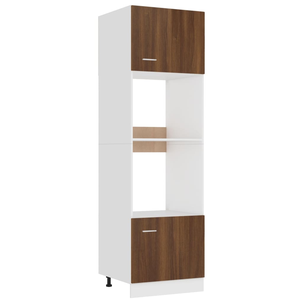 Armoire à Micro-ondes Chêne Marron 60x57x207 Cm VidaXL 13 width=274