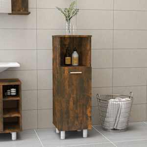 Koupelnová skříňka kouřový dub 30 x 30 x 95 cm kompozitní dřevo - obrázek 1