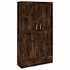 vidaXL raamatukapp, suitsutatud tamm, 82,5 x 30,5 x 150 cm, tehispuit