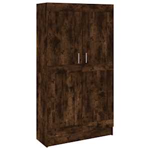 Knihovna kouřový dub 82,5 x 30,5 x 150 cm kompozitní dřevo - obrázek 2