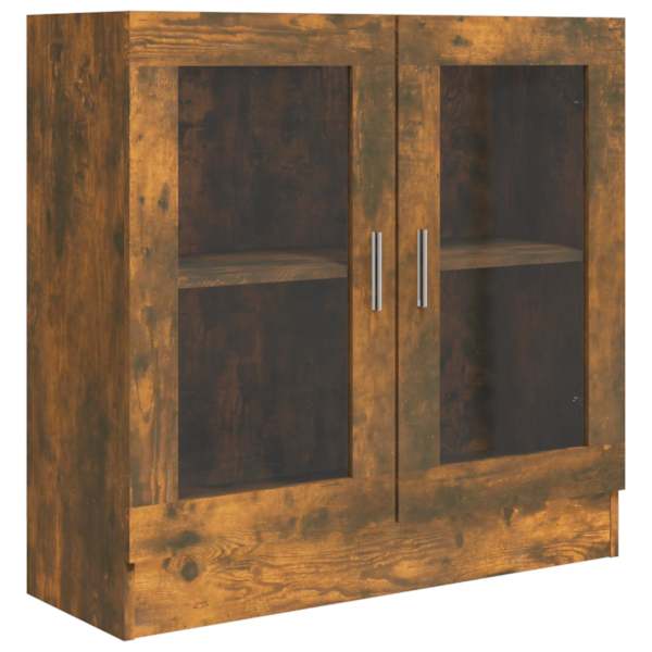 vidaXL vitriinkapp, suitsutatud tamm, 82,5 x 30,5 x 80 cm