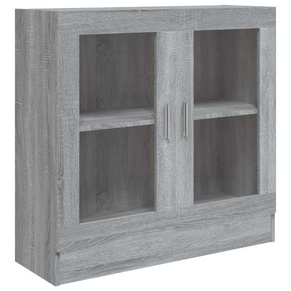 vidaXL vitriinkapp, hall Sonoma tamm, 82,5 x 30,5 x 80 cm, tehispuit