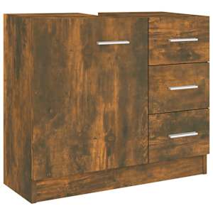 vidaXL valamukapp, suitsutatud tamm, 63 x 30 x 54 cm, tehispuit