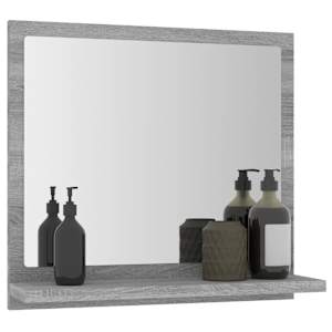 Koupelnové zrcadlo šedé sonoma 40x10,5x37 cm kompozitní dřevo - obrázek 6