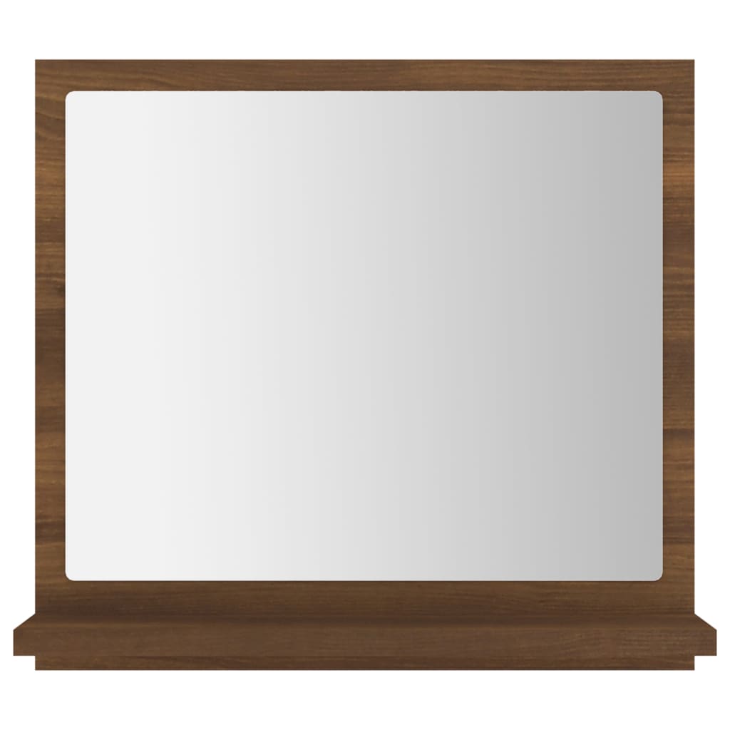Badspiegel Braun Eichen-Optik 40x10,5x37 cm Holzwerkstoff | Stepinfit