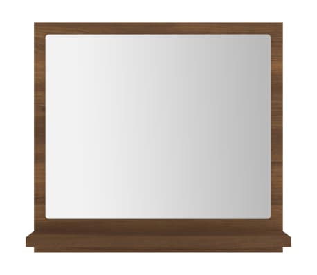 vidaXL Koupelnov&eacute; zrcadlo hněd&yacute; dub 40x10,5x37 cm kompozitn&iacute; dřevo