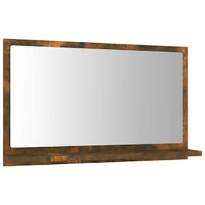 Koupelnové zrcadlo kouřový dub 60x10,5x37 cm kompozitní dřevo - obrázek 2
