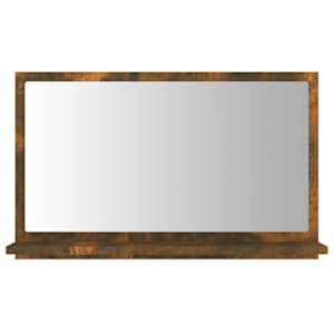 Koupelnové zrcadlo kouřový dub 60x10,5x37 cm kompozitní dřevo - obrázek 3