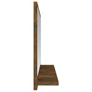 Koupelnové zrcadlo kouřový dub 60x10,5x37 cm kompozitní dřevo - obrázek 4