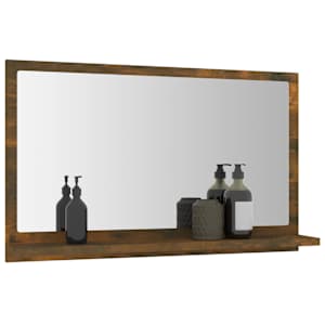 Koupelnové zrcadlo kouřový dub 60x10,5x37 cm kompozitní dřevo - obrázek 6